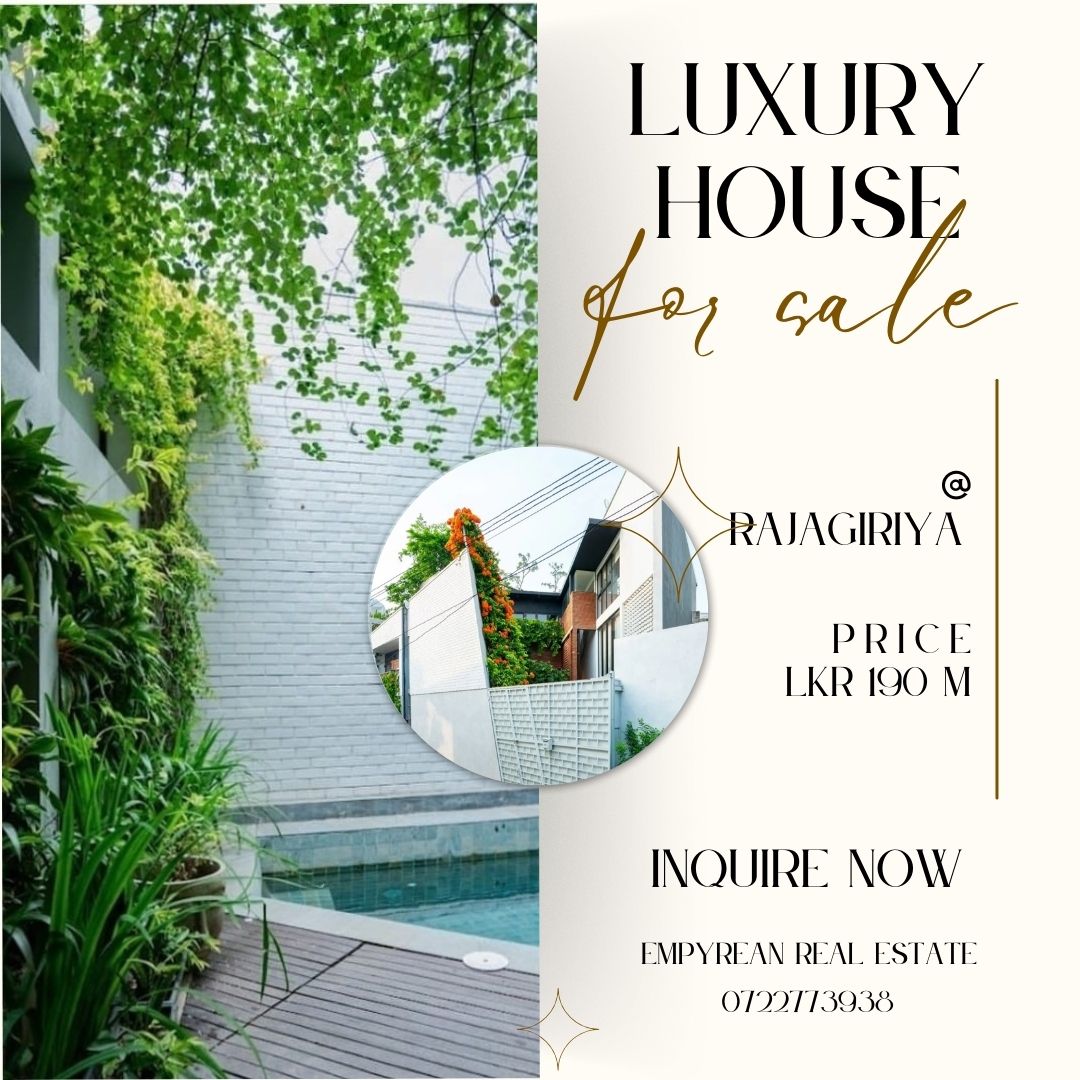 LUXURY HOUSE FOR SALE RAJAGIRIYA